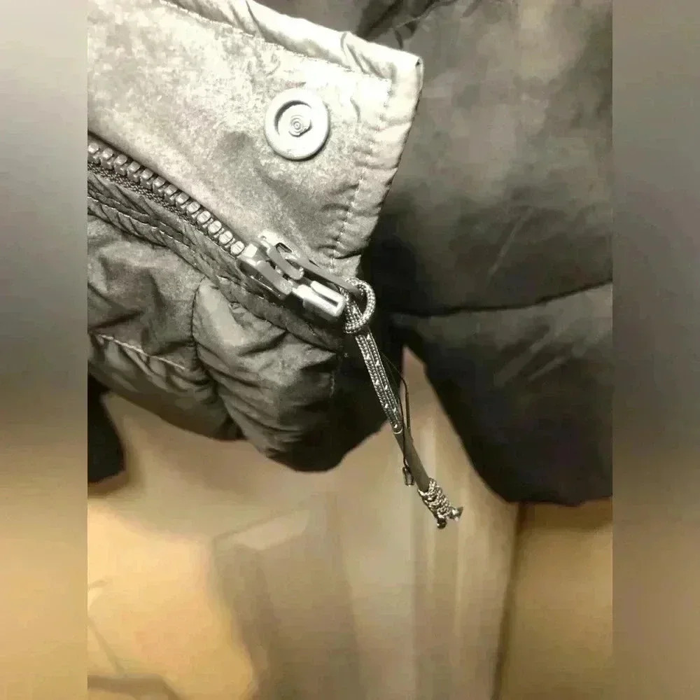 Fabletics Black Puffer Jacket - image 9